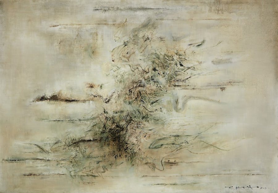 Untitled, Zao Wou-Ki. 1958, oil on canvas. Image: Sotheby's