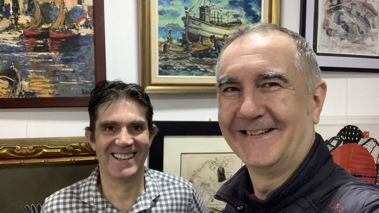 Izquierda: Ramón Grau. Derecha: Miguel Ángel Currás. Los dos fundadores de Subasta Real. Foto: Subasta Real