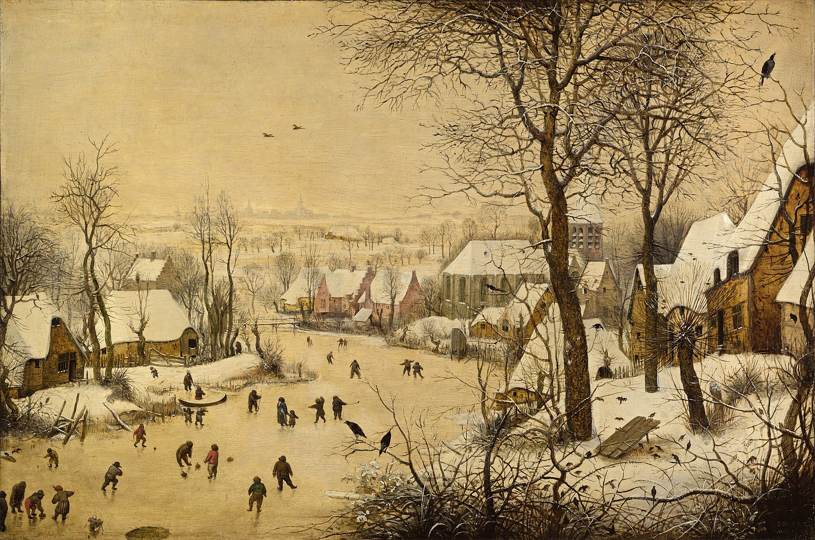 The Ultimate Winter Scene: Brueghel's 'The Bird Trap' | Barnebys
