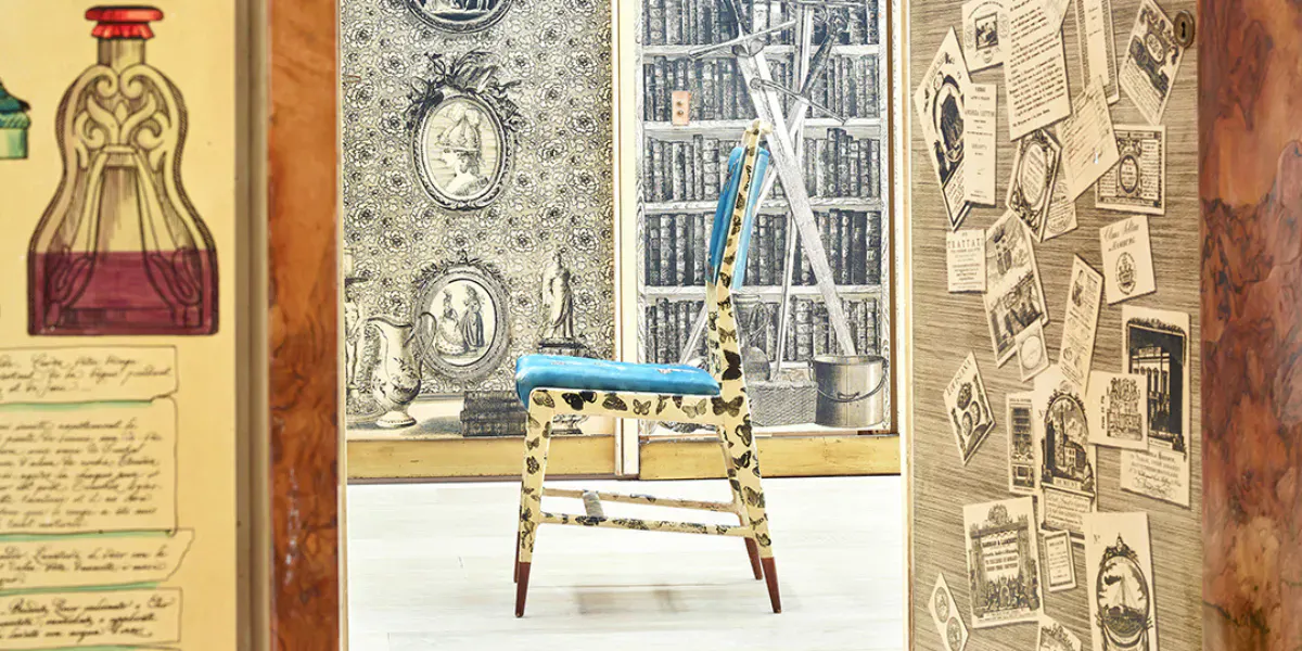 Gio Ponti, Piero Fornasetti, Edina Altara et Guido Gambone Étude et loges de la Casa Lucano, vers 1951. Photo © Cambi et PHILLIPS
