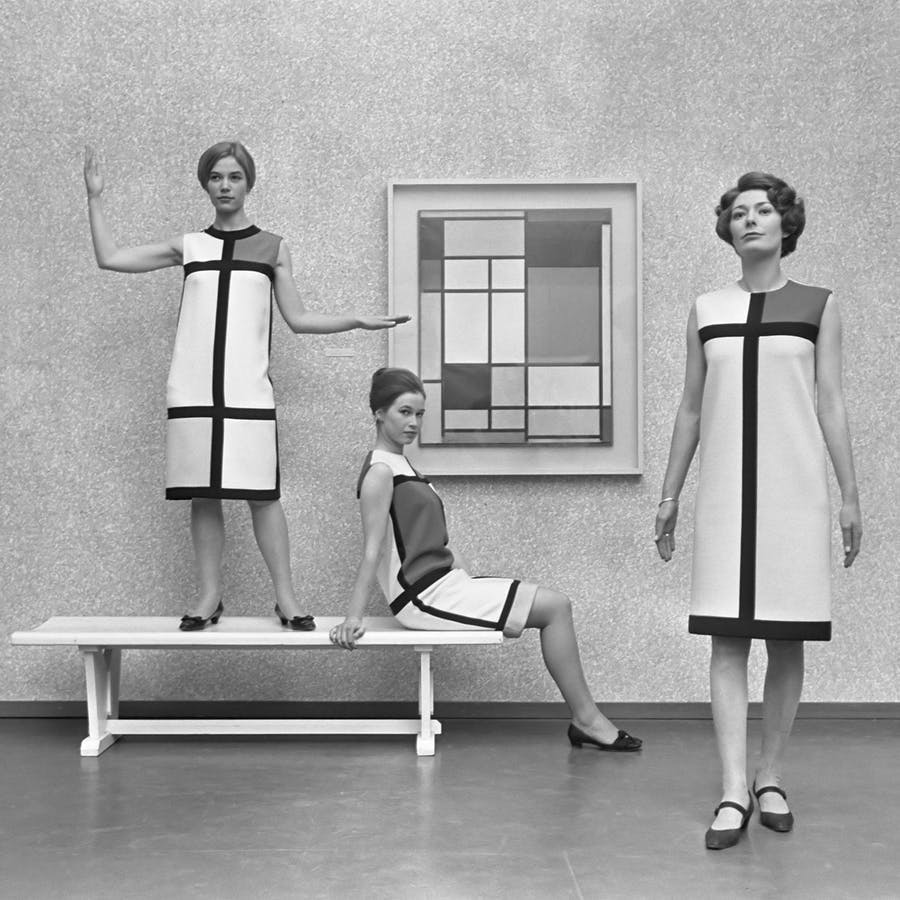Yves Saint Laurent, Mondrian Collection, January 12, 1966, image © Eric Koch / CCO License