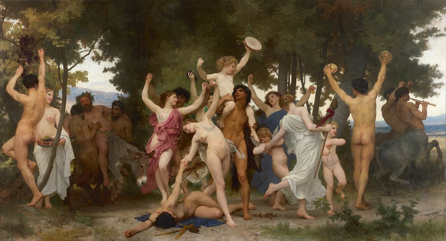 William-Adolphe Bouguereau, La Jeunesse de Bacchus, 1884, Öl/Lwd., 331 x 610 cm. Foto © Sotheby's