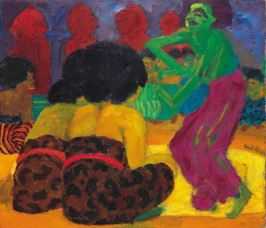 EMIL NOLDE. "Indische Tänzerin" (1917). Imagen vía: Christie's en Barnebys