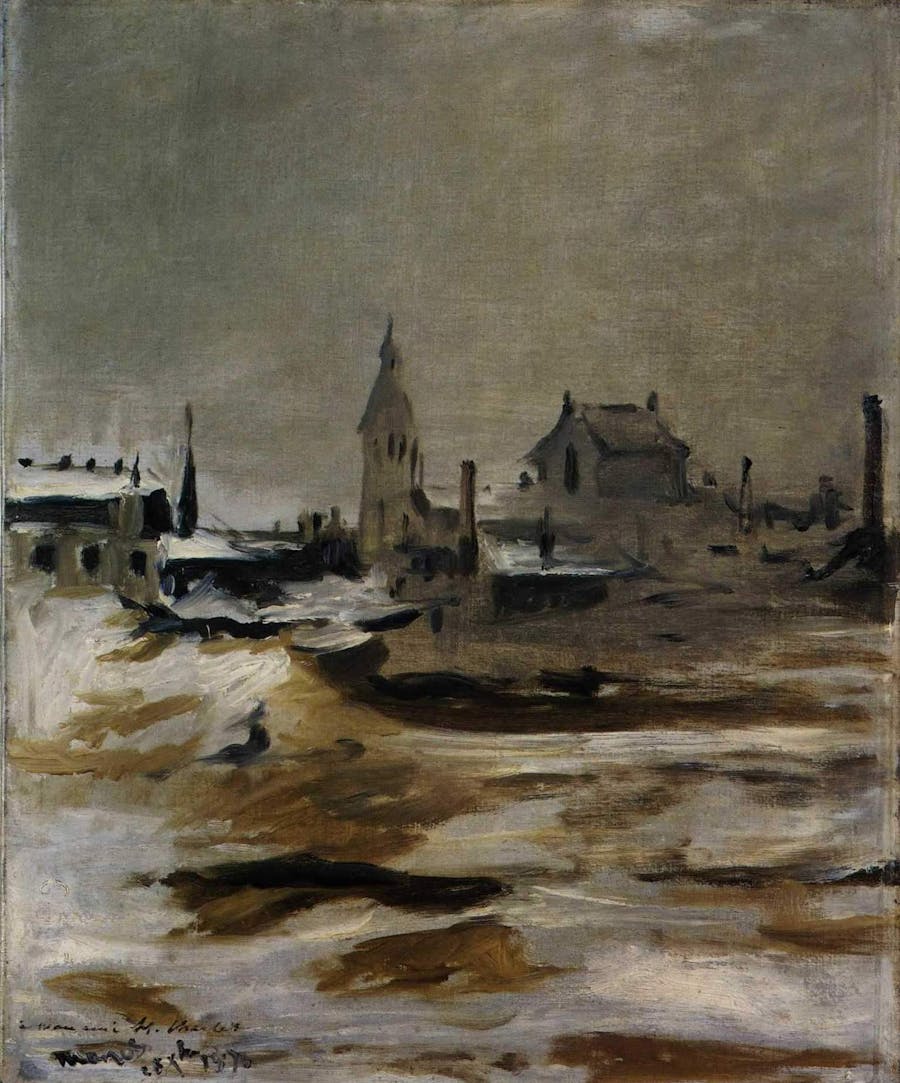 Édouard Manet, Effet de neige à Petit–Montrouge, 1870, huile sur toile, image CCØ