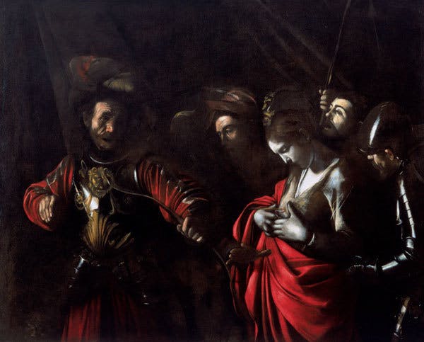 Le Caravage, Le Martyre de Sainte Ursule, 1610, image via Wikipedia