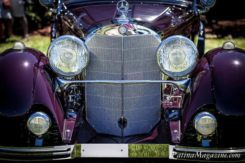 An impressive front with the classic Mercedes-Benz grille