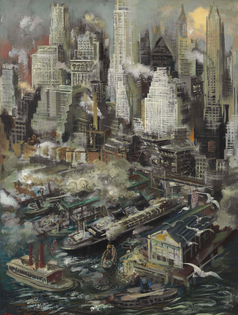 George Grosz (1893-1959), New York Harbour. Photo © Christie's