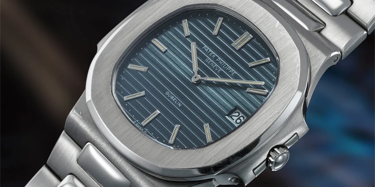 Patek Philippe, Nautilus Platinum "Jumbo", Ref. 3700/1, platina, 1978. Foto © Phillips (beskuren)
