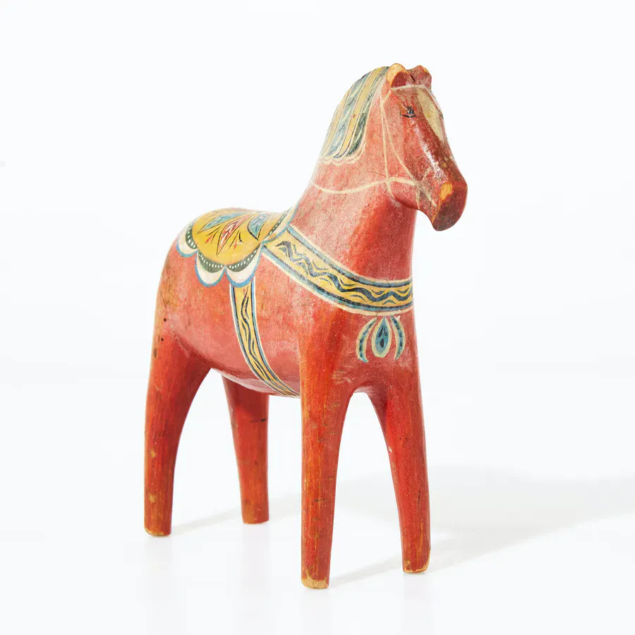 Statuine cavallo Dala artigianali arte popolare scandinava per