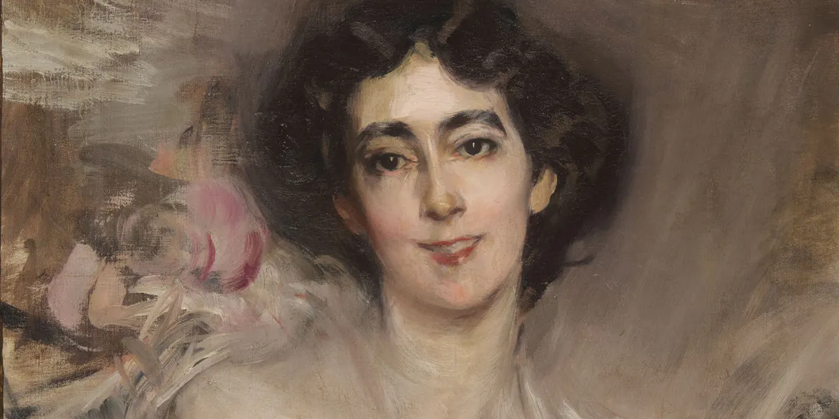 Giovanni Boldini (Ferrara, 1842-1931, Parigi), Portrait d'Ella de Wolfe, dite 'Elsie', plus tard Lady Mendl (1865-1950). Foto © Christie's (dettaglio)