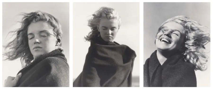 André de Dienes, “Marilyn Monroe”, 1946. Questa serie di foto è stata scattata quando Monroe aveva 19 anni. Foto © Christie's