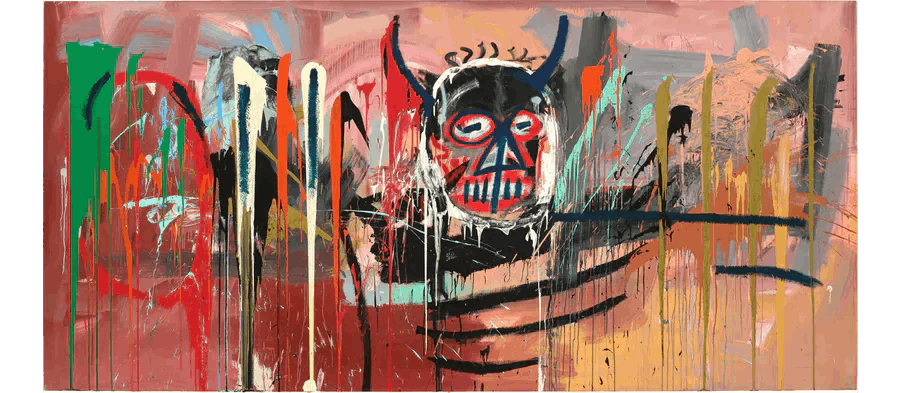 Jean-Michel Basquiat (1960-1988), Sans titre, 1982, acrylique et peinture en aérosol sur toile, 238,7 x 500,4 cm. Image © Phillips