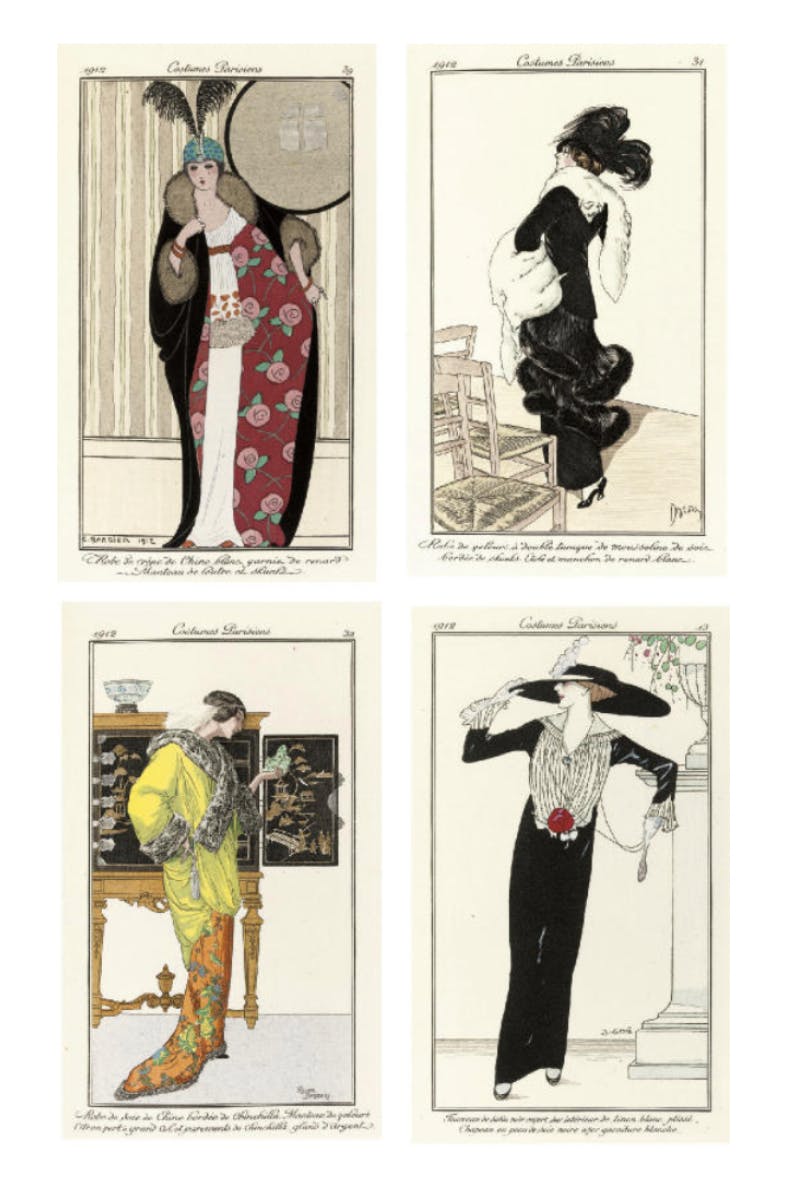 George Barbier, Journal des Dames et des Modes, Paris, 1912-14, volume I. Photo © Christie’s