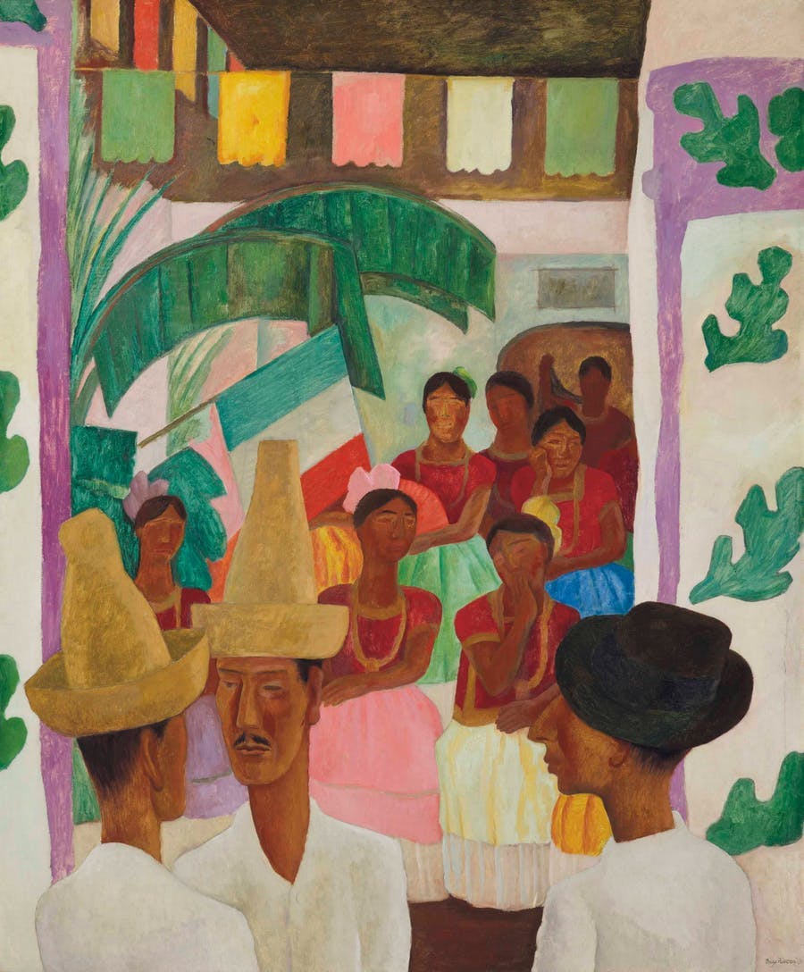 Diego Rivera's auction record was achieved in 2018 by Christie's with the work "The Rivals", from 1931, sold for $9.7 million. Photo © Christie's