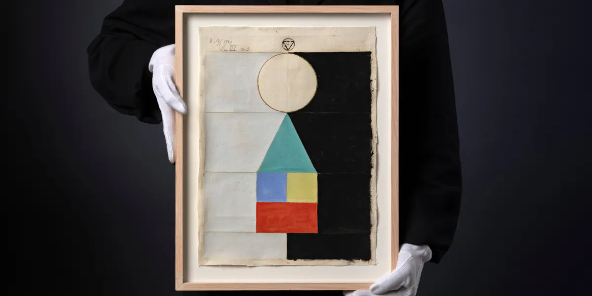 Hilma af Klint, "Ser III No. 5", presenteras på Bukowskis liveauktion Modern Art & Design i november. Foto: Bukowskis