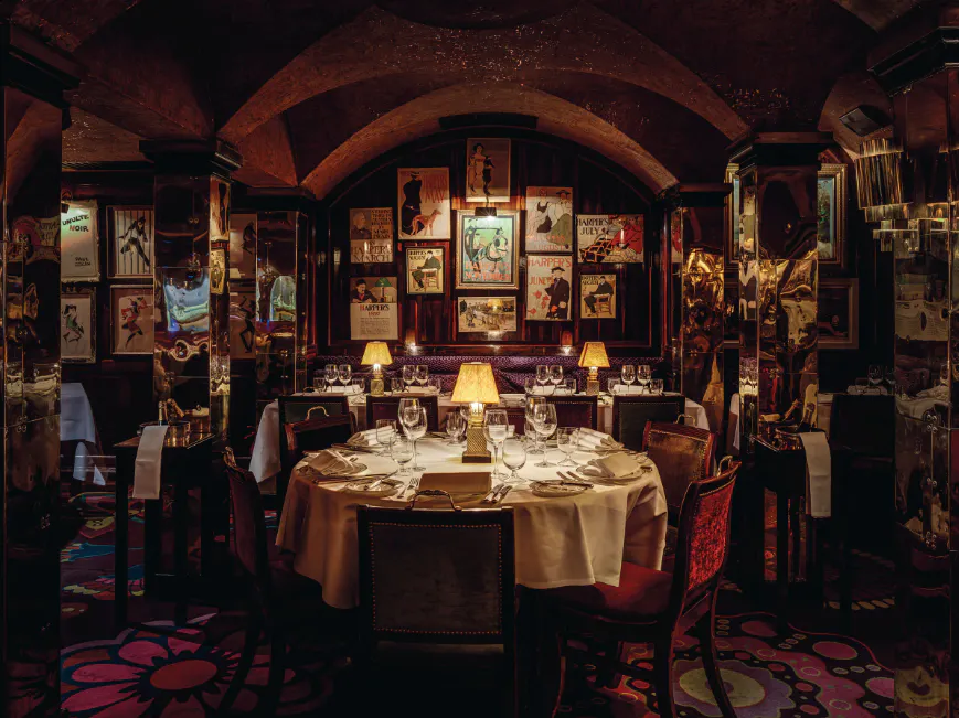 The interior of Annabel’s, which opened in 1963 in the basement of No. 44 Berkeley Square. Photo: Christian Voigt via Christie’s
