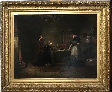Andrew Sheerboom, ‘The imprisonment of Princess Elizabeth in the Tower of London by Bishop Gardiner 1554’. Image: Featonbys