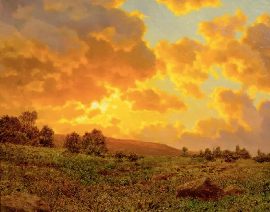 IVAN FEDOROVICH CHOULTSE, Soir doré (Pays Basque), Huile sur toile, 54,5 x 65,5 cm, signé Estimation: 60.000-80.000 CHF (55.560-74.070 EUR)