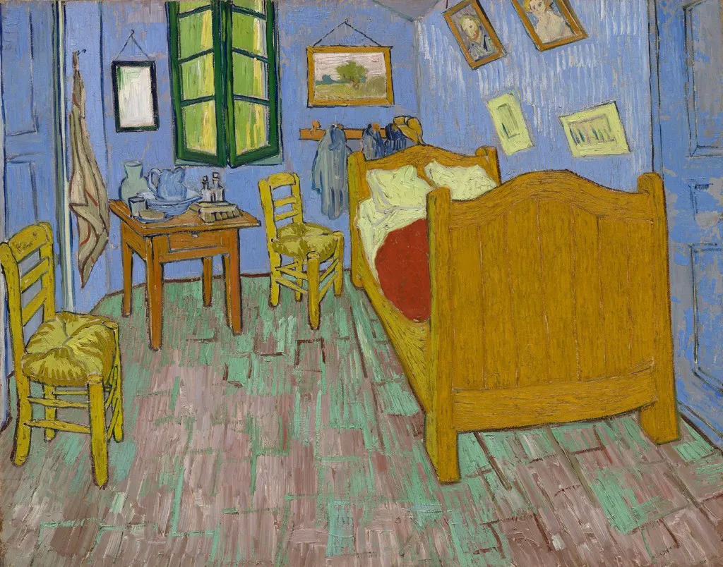 Vincent Van Gogh, La Chambre (1889) Photo: The Art Institute of Chicago.