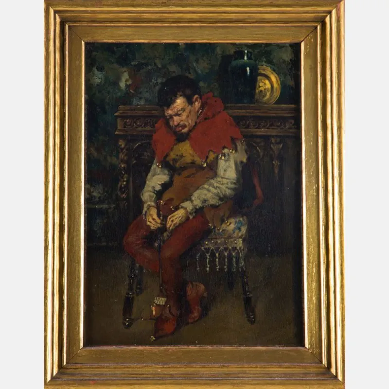 "Jester Resting on a Chair", 1875 by William Merritt Chase will soon be available at Gray's.