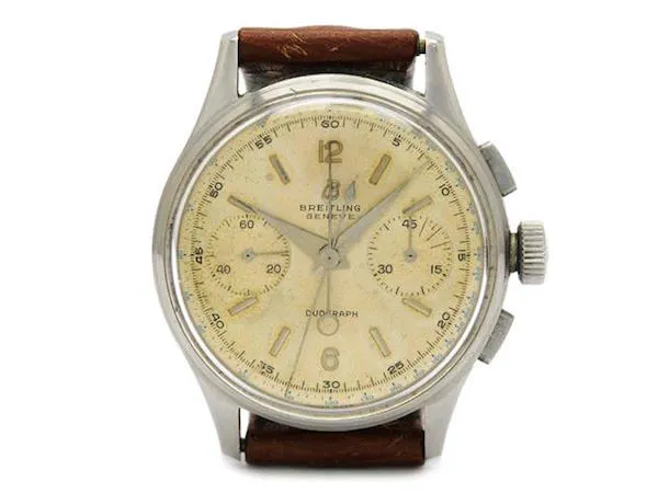 BREITLING, Duograph, "Rattrapante", Cal Venus 179 frånta 1945 klubbades för 112 000 mot utrop 33 000 kronor