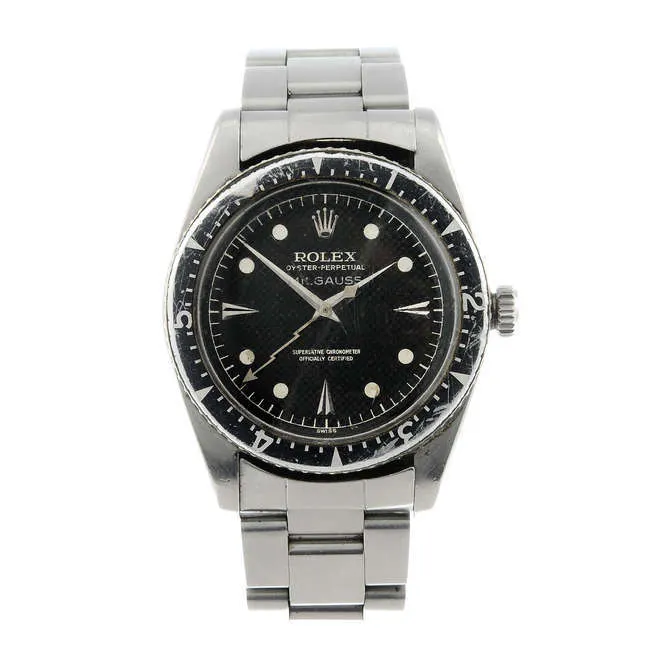 Diese Rolex Oyster Perpetual Milgauss weist zwar ein paar Benutzungsspuren auf, einem Sammler war sie dennoch 139.400 GBP wert