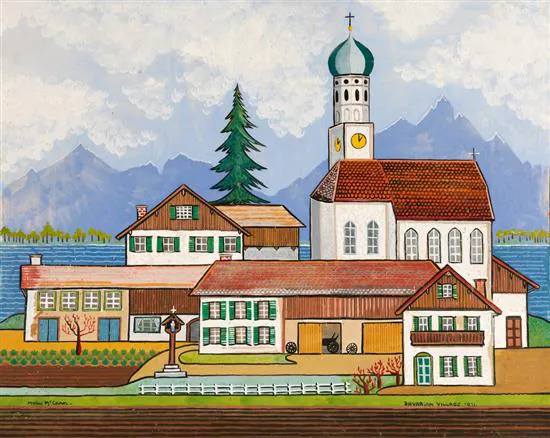 Molly McCann, Bavarian Village Scene, 1971