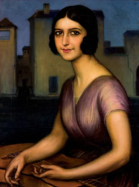 Lote 230: JULIO ROMERO DE TORRES. Señorita Berot. Precio de salida: 95.000 €