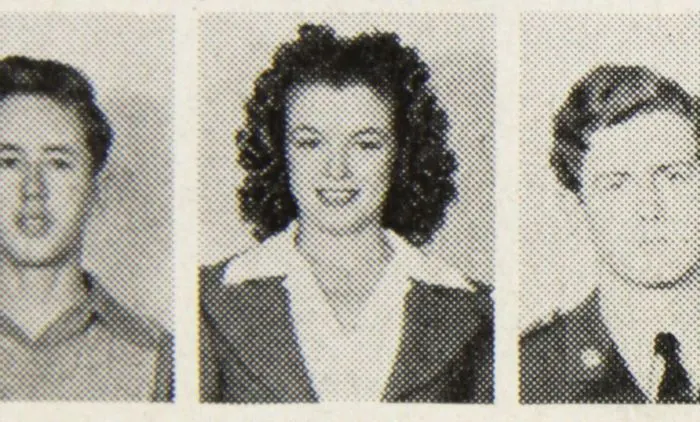 MARILYN MONROE. University High School Yearbook. Fotografía de Norma Jean Baker (1942)