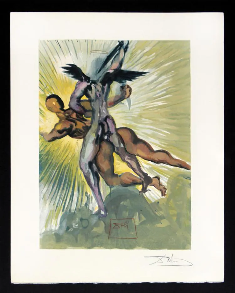 SALVADOR DALÍ. “Los Guardianes del Valle de los Príncipes” para “La Divina Comedia” (1964)
