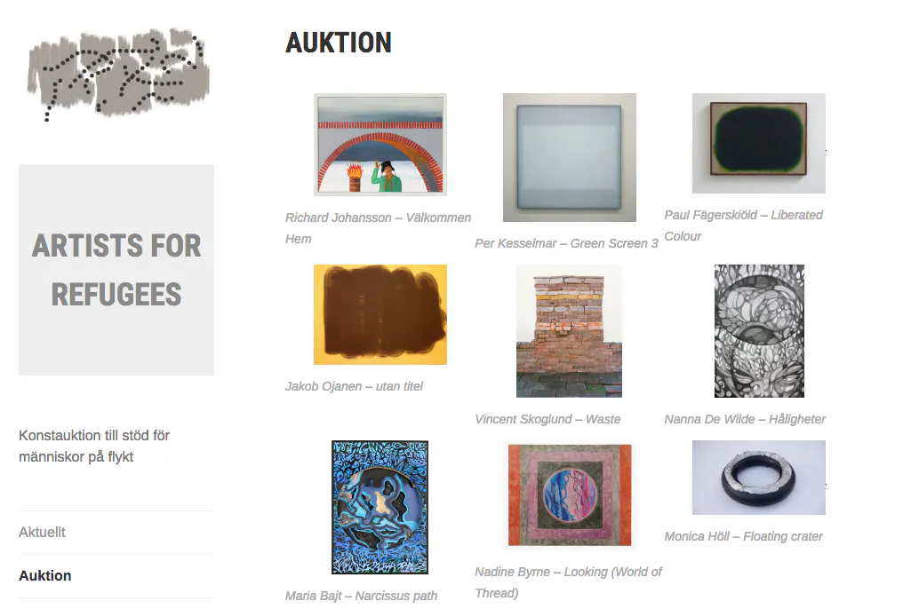 Artist for refugees