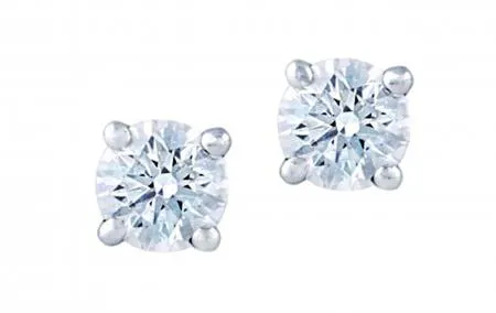 Pendientes oro blanco
