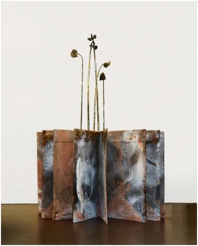 ANSELM KIEFER (Donaueschingen 1945) - Nigredo-Albedo-Rubedo, 196 x 140 cm, sunflower maximum 430 cm, 2006