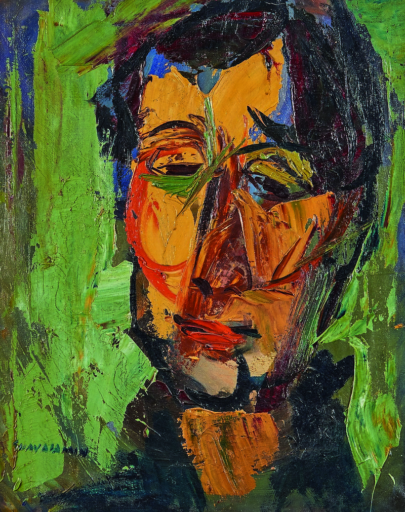 OSWALDO GUAYASAMIN. Retrato 