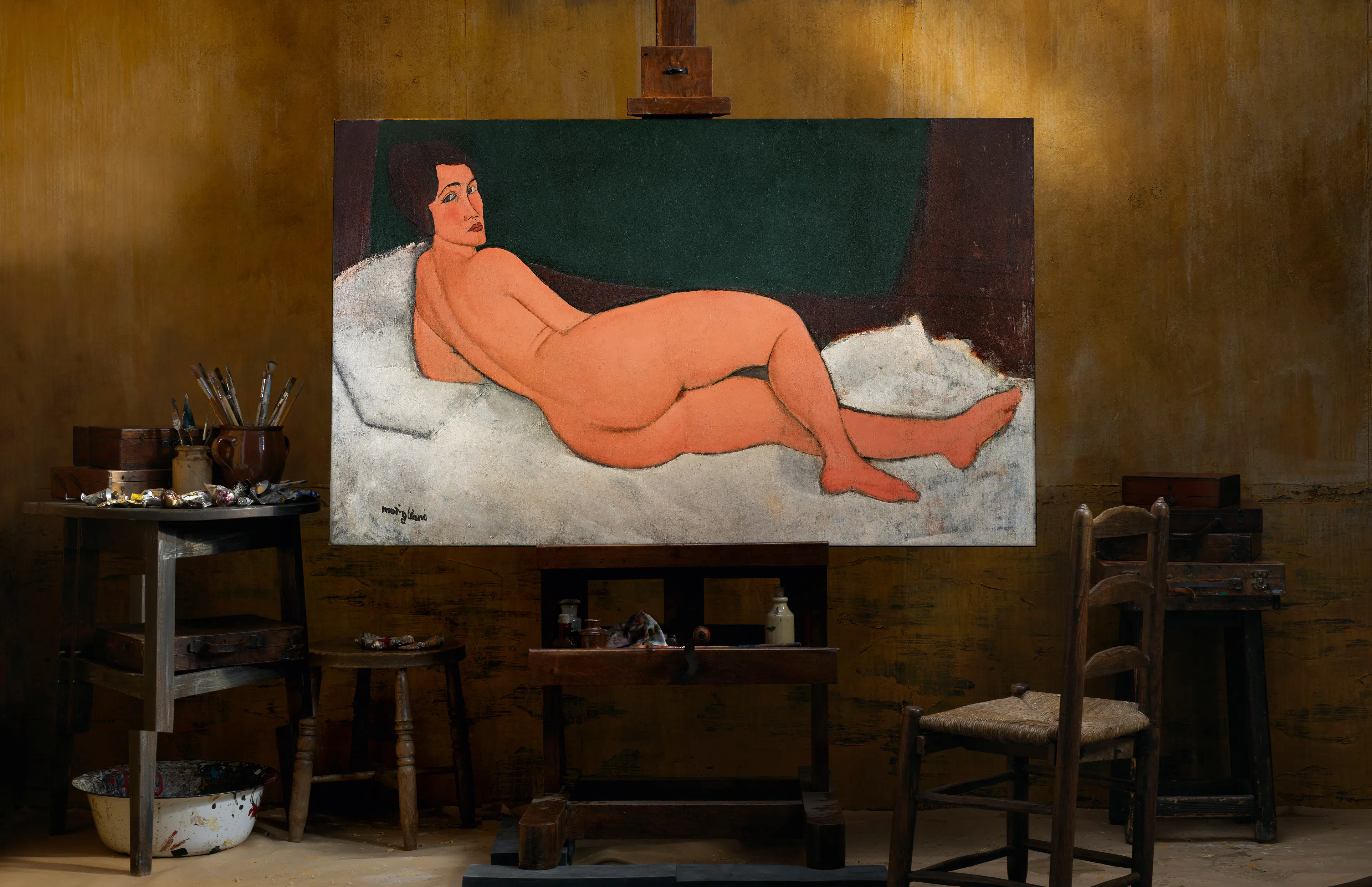Amedeo Modiglianis, « Nu couché (sur le côté gauche) », 1917, image ©Sotheby's