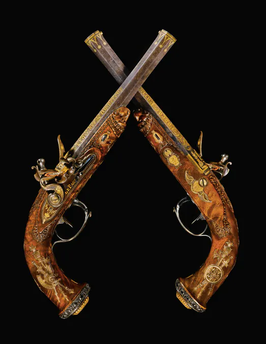 Deux pistolets offerts par Napoléon Ier à son fils en vente chez Sotheby's
