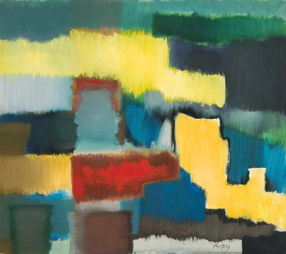 FRITZ WINTER (Altenbögge 1905–1976 Diessen-St.-Georgen) - Stufen, Öl/Lwd., betitelt, signiert und datiert, 1964
