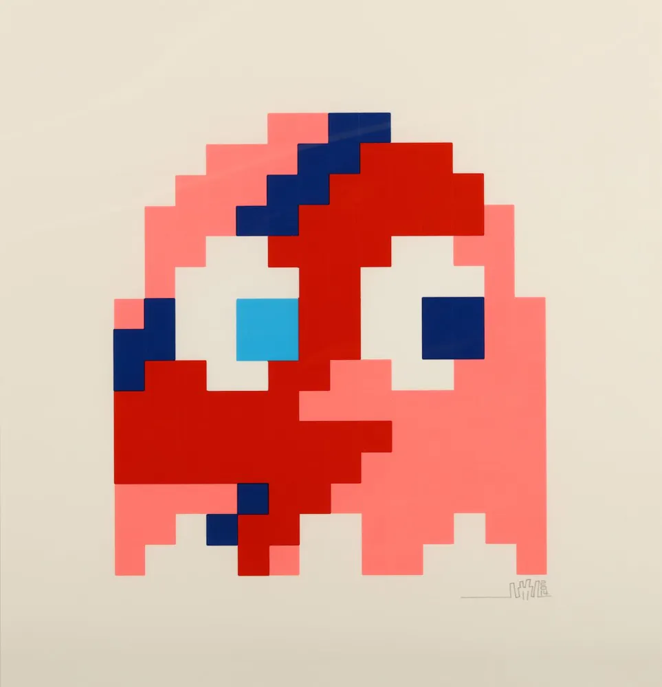Invader, Aladdin Sane (Pinky), 2014. Photo: Chiswick Auctions