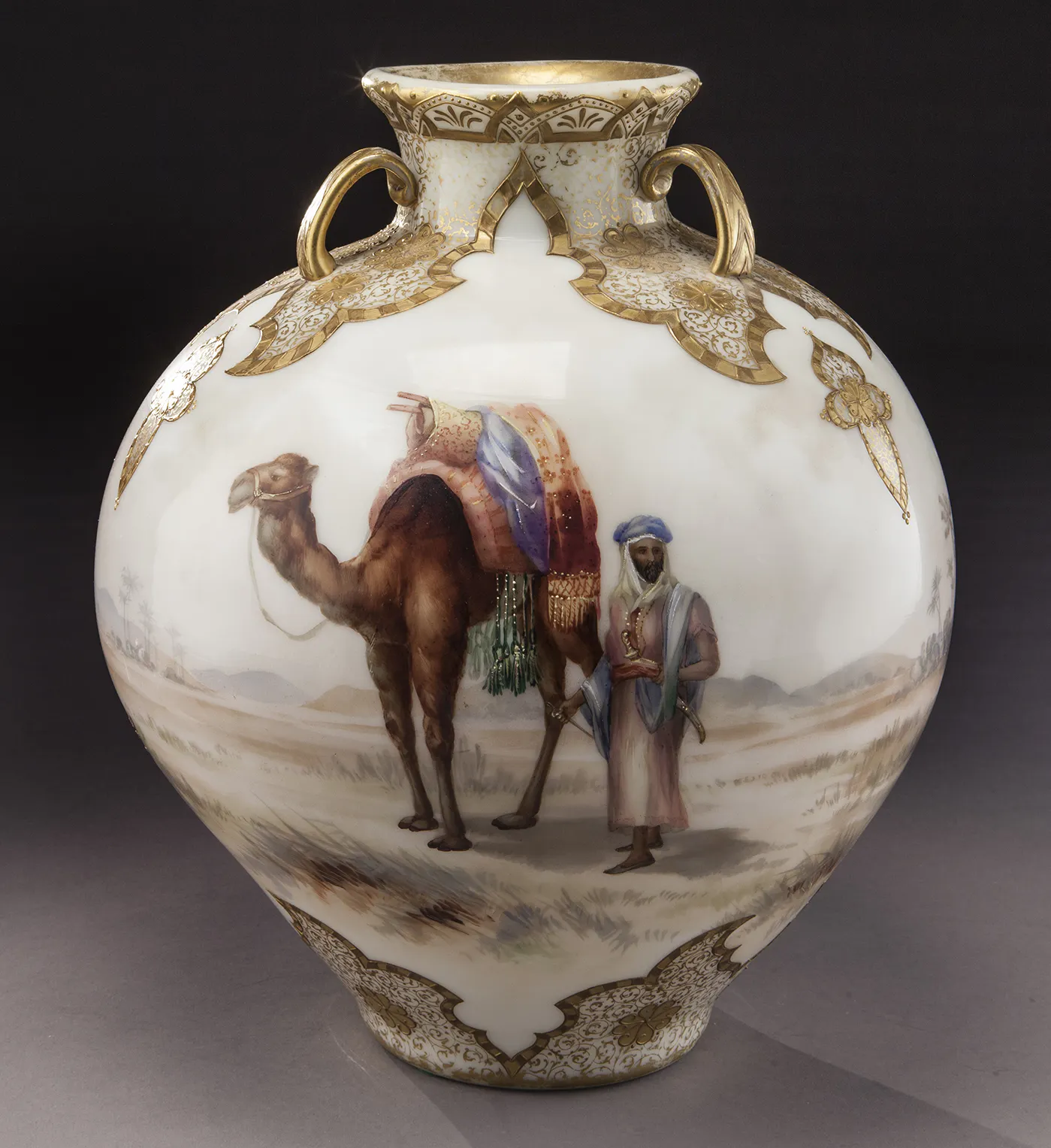 Mt Washington, Garden of Allah-Vase aus der Colonial ware-Serie, ca. 1890