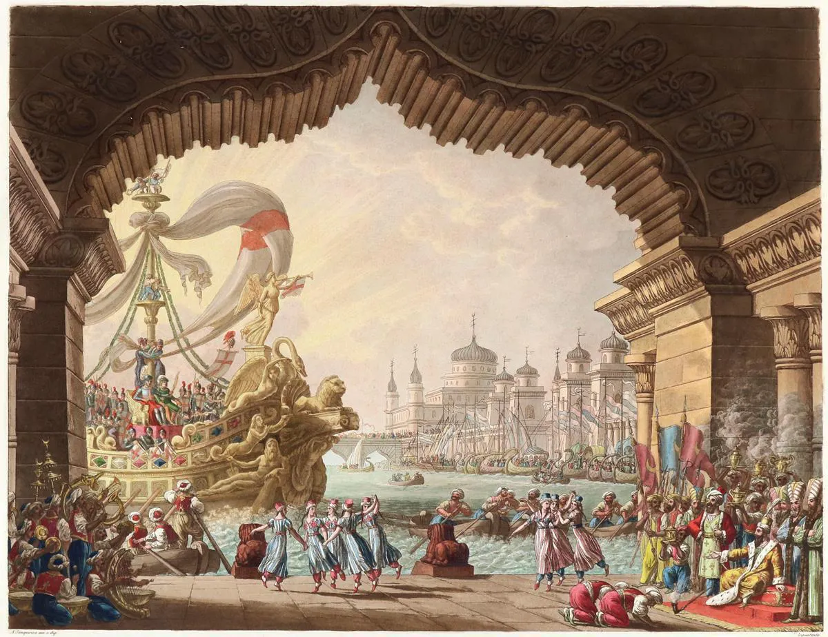 Alessandro Sanquirico, ‘Collection of various invented and painted stage decorations’, 1827. Photo: Kiefer
