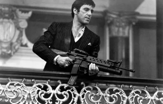 Al Pacino as Tony Montana in Scarface Image via Canvas 101