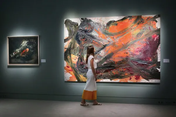 Vente d'art contemporain, l'œuvre de Kazao Shiraga s'envole pour 8,7 millions d'euros, image ©Sotheby's