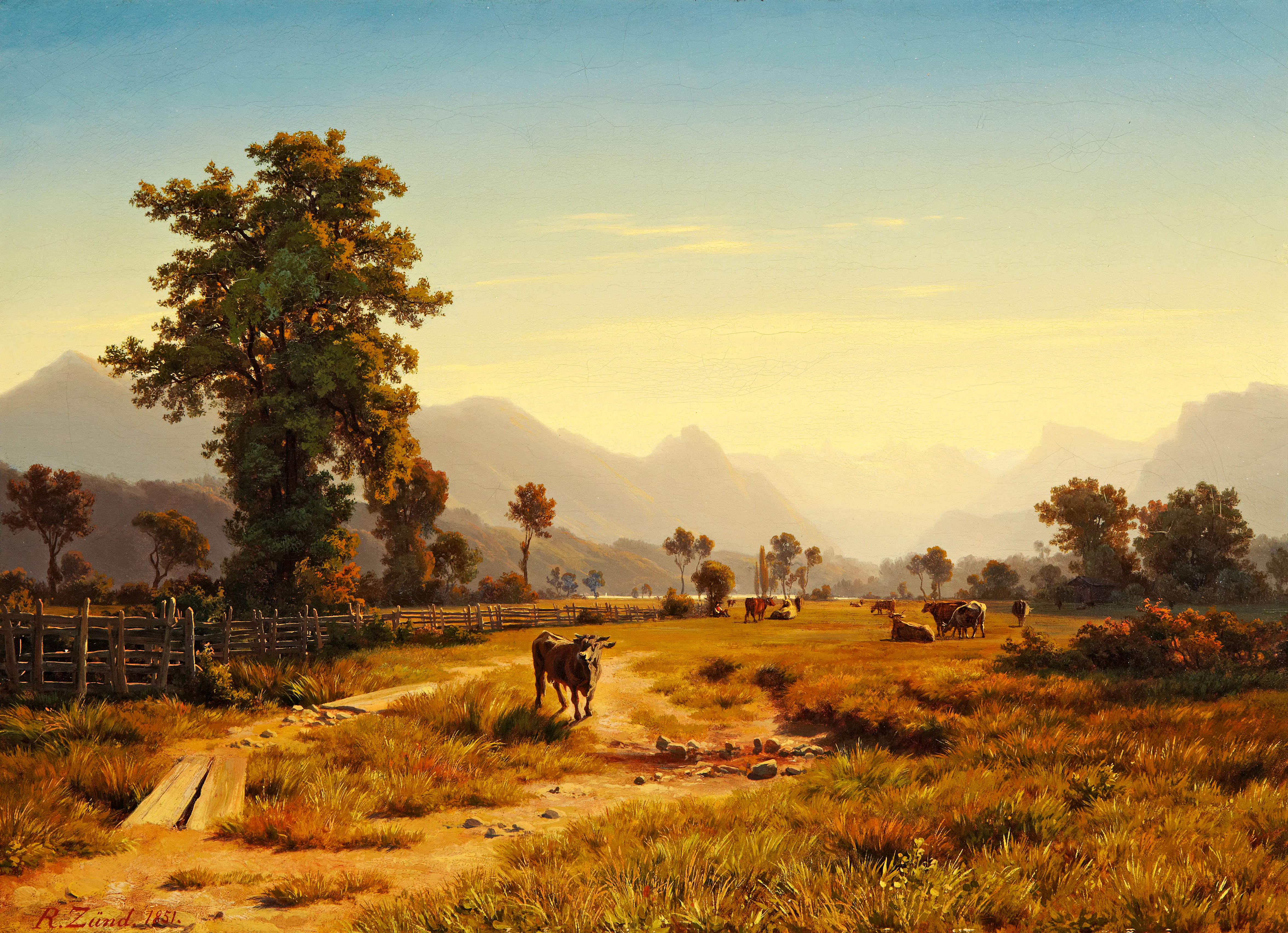 Eine goldene Landschaft im Auktionshaus Zofingen
