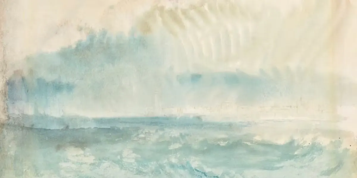 Joseph Mallord William Turner, « L'approche de Venise » ou « Venise vue de la lagune », vers 1840. Vendu aux enchères chez Christie's le 4 février 2025 pour 327 600 dollars. Photo © Christie’s (détail)