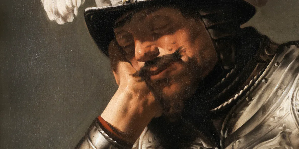 Hendrick ter Brugghen (1588 Deventer - 1629 Utrecht) und Werkstatt, Der Schlaf des Mars, Öl/Lwd., 116 x 85,5 cm, gerahmt. Foto © Hampel (Detail)