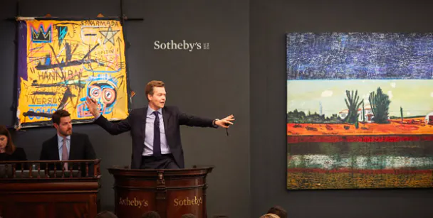 Richter och Basquiat stal showen på Sotheby's samtida