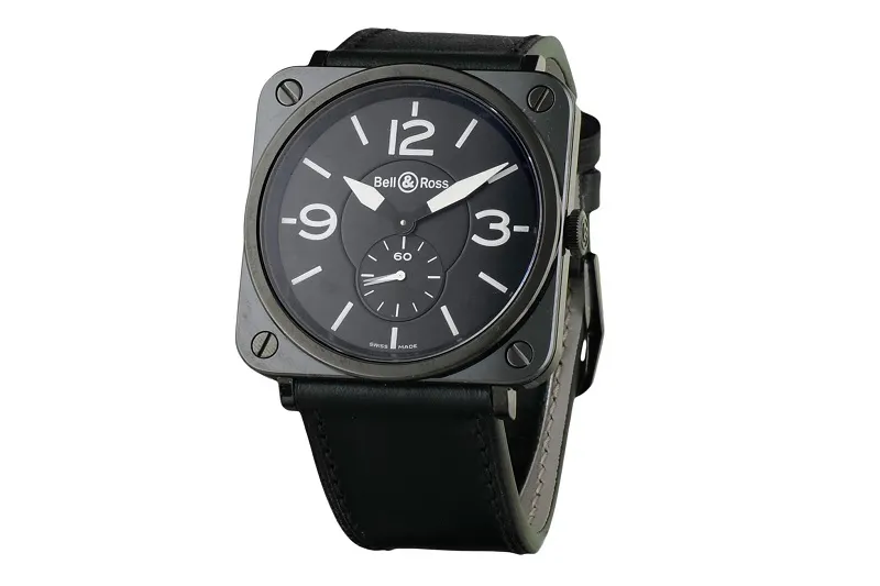 Reloj de pulsera BELL &amp; ROSS Aviation 39 en cerámica para caballero