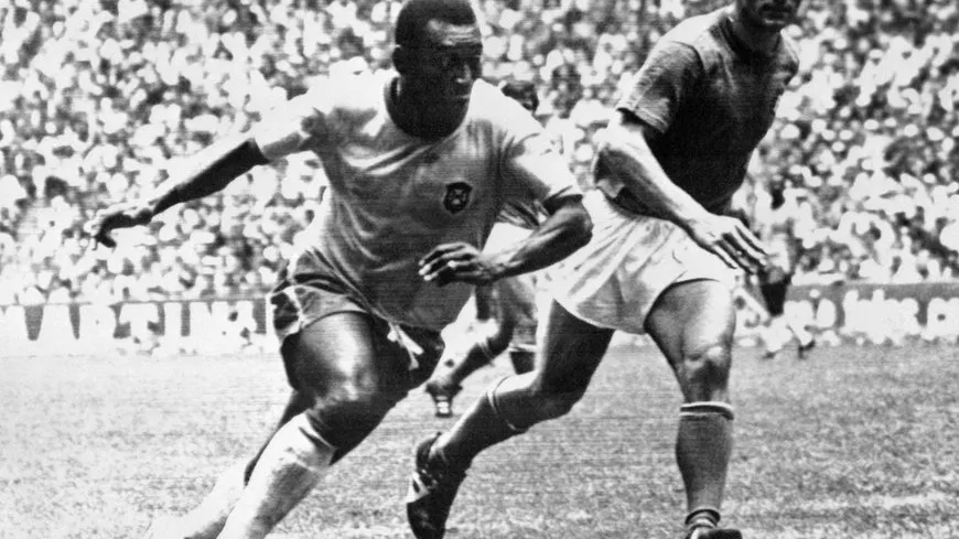 Pelé during the 1958 World Cup finals in Stockholm, Sweden. Image: RTE