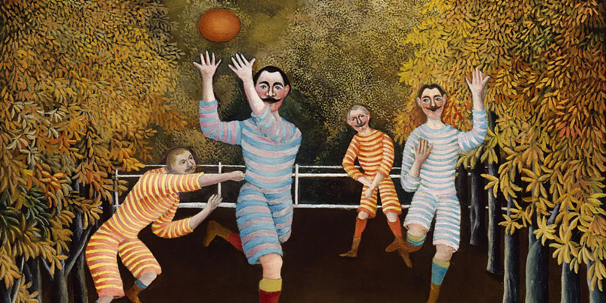 Henri Rousseau, I giocatori di calcio, 1908, Museo Solomon R. Guggenheim, New York, NY, USA (particolare)