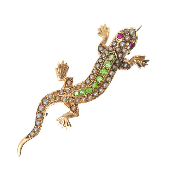 ¿Un broche de salamandra? Ventas principales de joyería de Fellows